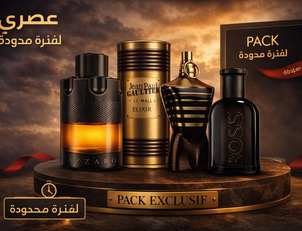 Pack 3x1 ( Jean Paul elixir - Azzaro the most wanted - boss bottled)